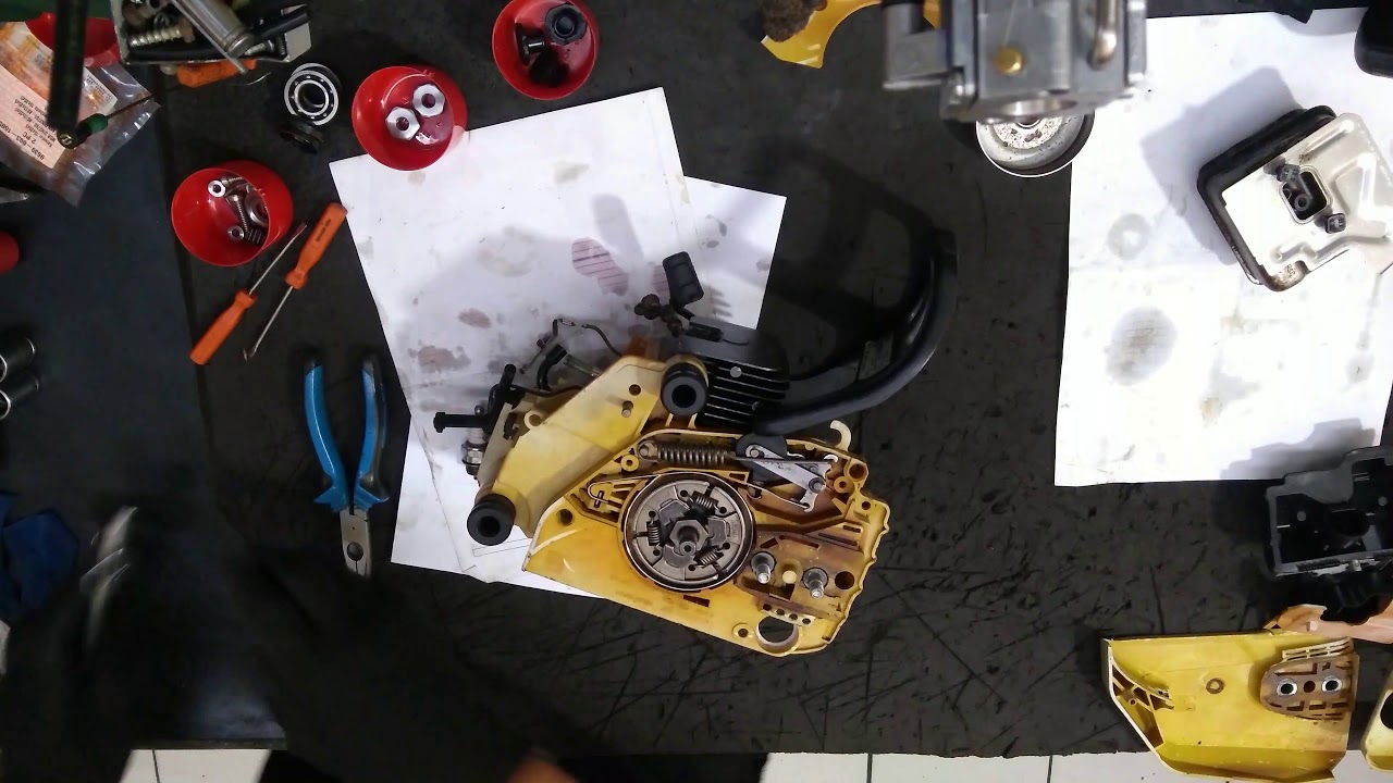 Montagem do motor MS 180