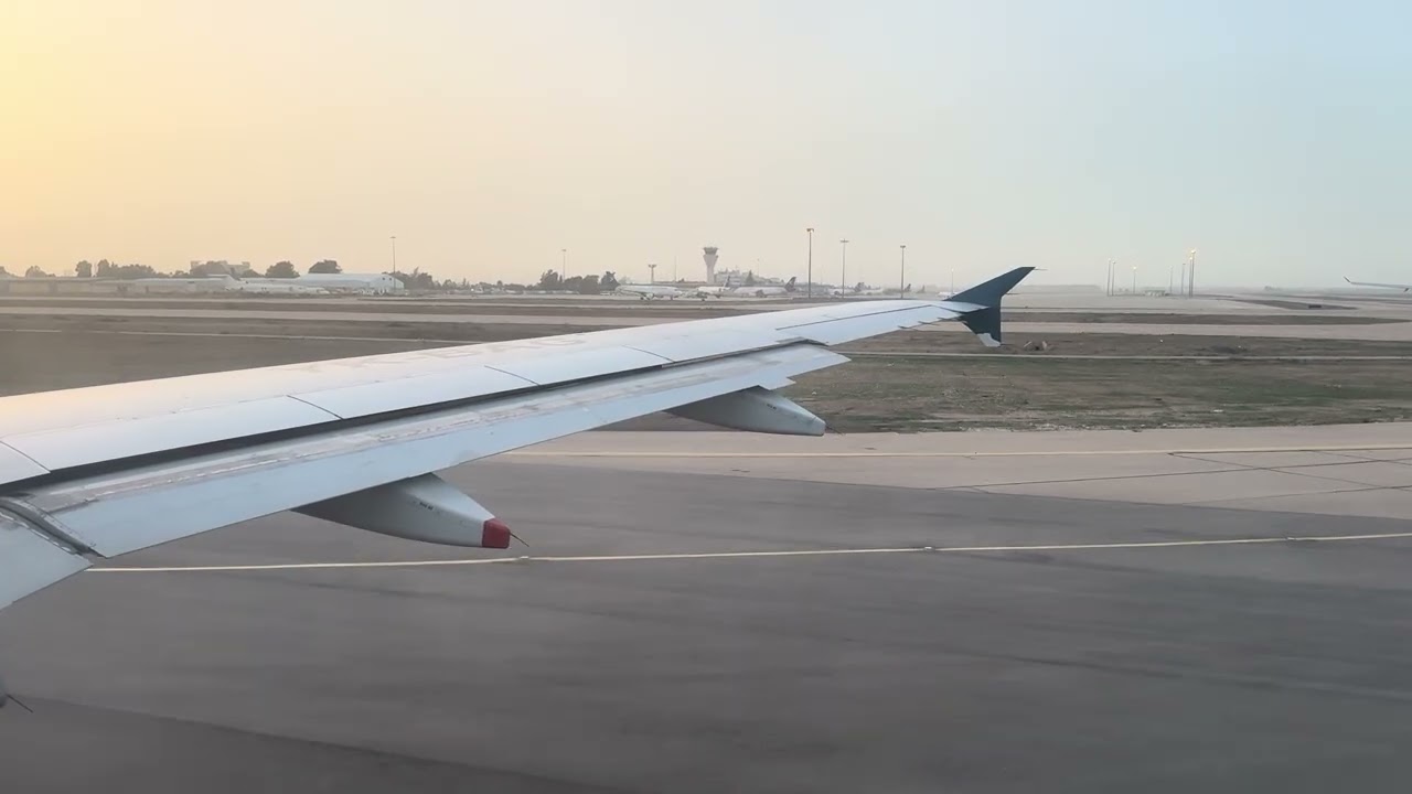 FlyCham Airbus A320-200 YK-BAG takeoff Damascus Airport