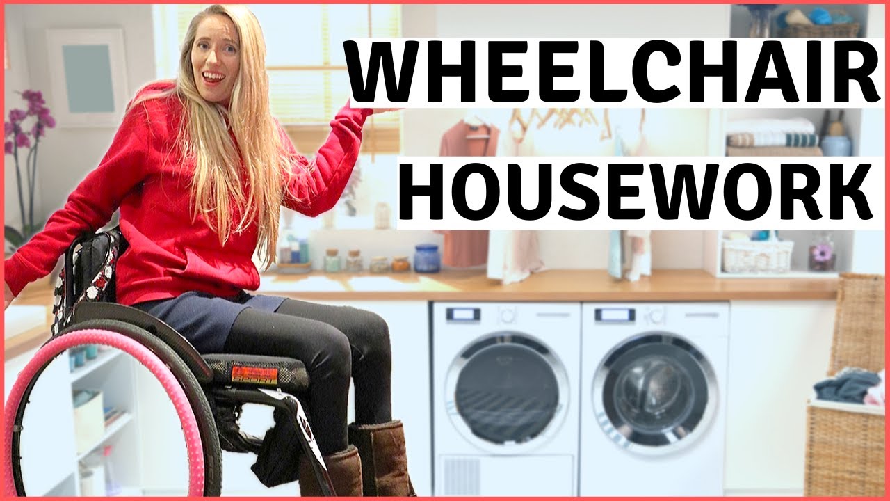 ♿️DISABILITY HOW TO: NAIL HOUSEWORK IN YOUR WHEELCHAIR. Washing & cleaning