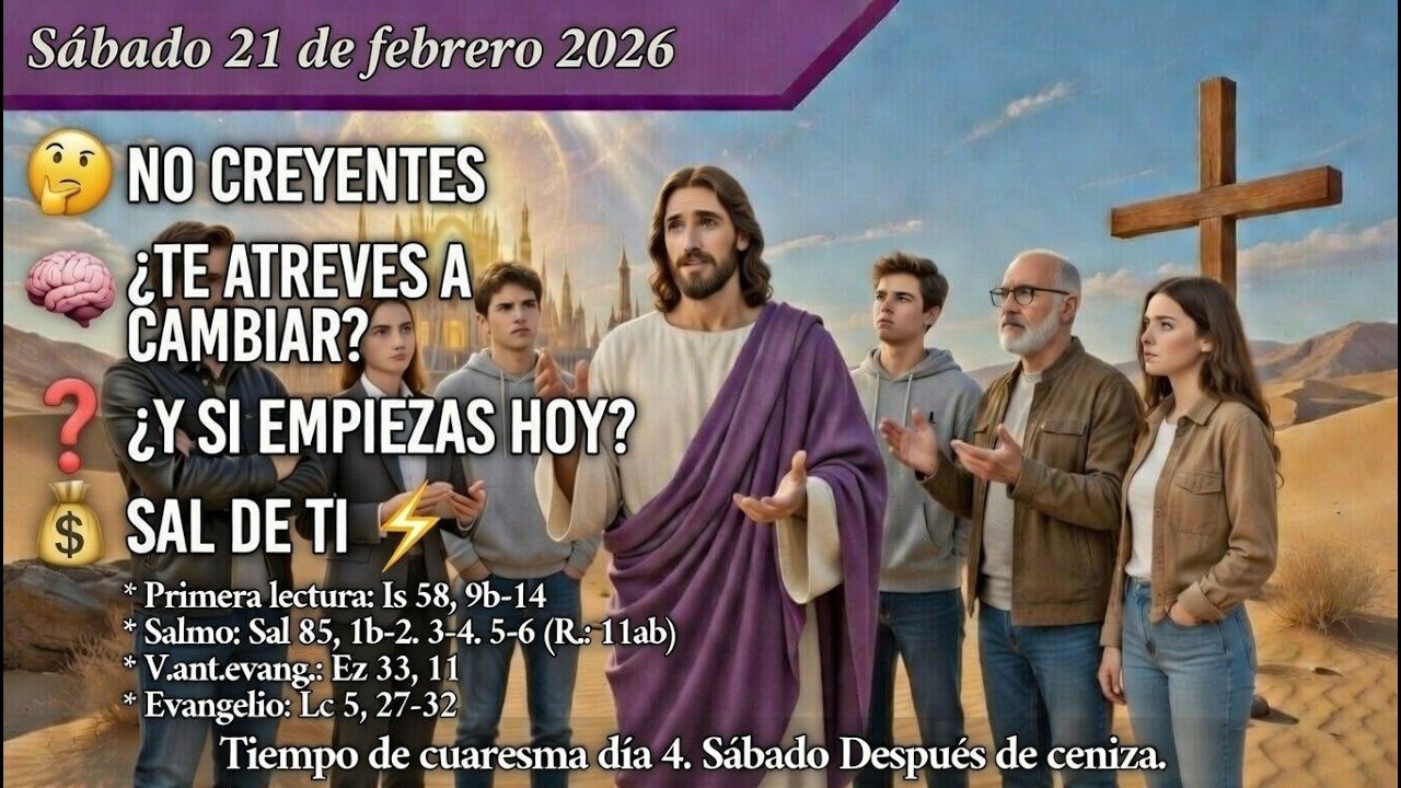 «🧠 ¿CAMBIAR POR FUERA O POR DENTRO? ✝️» Reflexión NO creyentes | Sáb 21/02/26 | T. de Cuaresma A