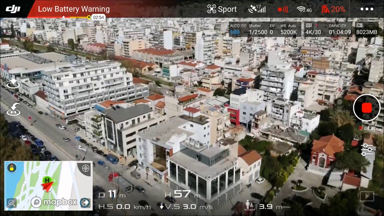 Mavic Air in sport mode  Flight time - Speed Record!