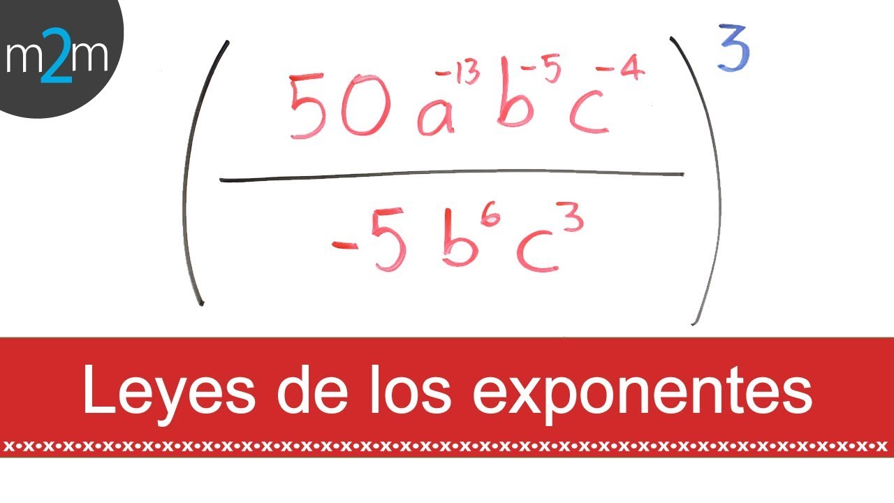 Que son las Leyes de los exponentes │ ejercicio 7