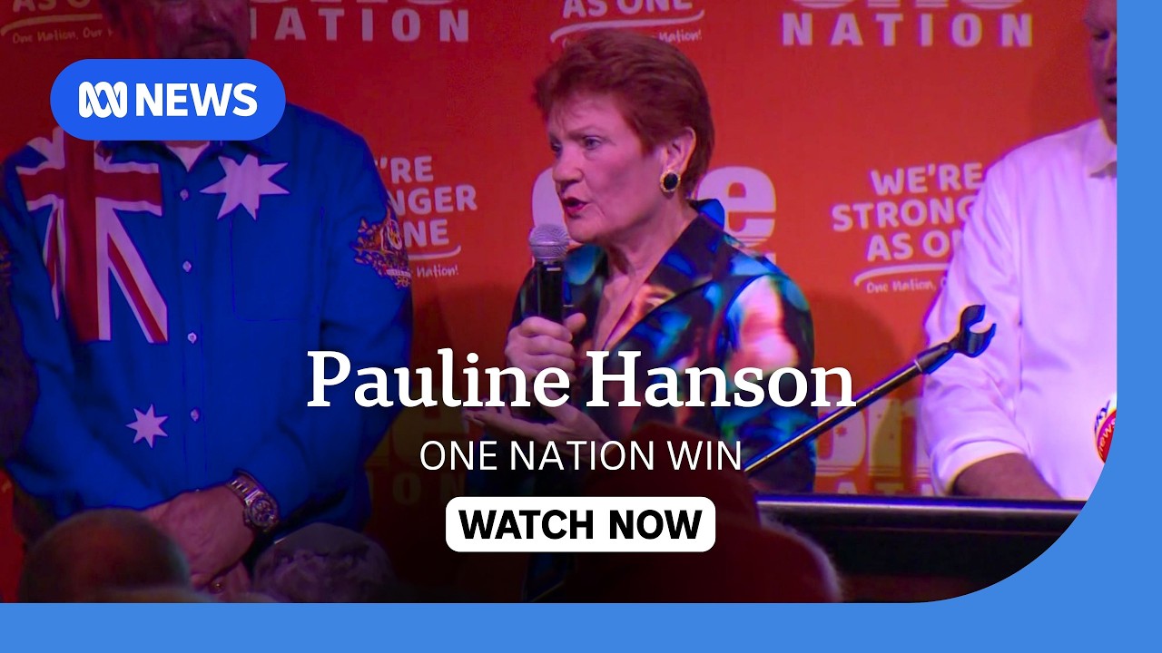 IN FULL: Pauline Hanson speaks after One Nation wins Farrer by-election | ABC NEWS