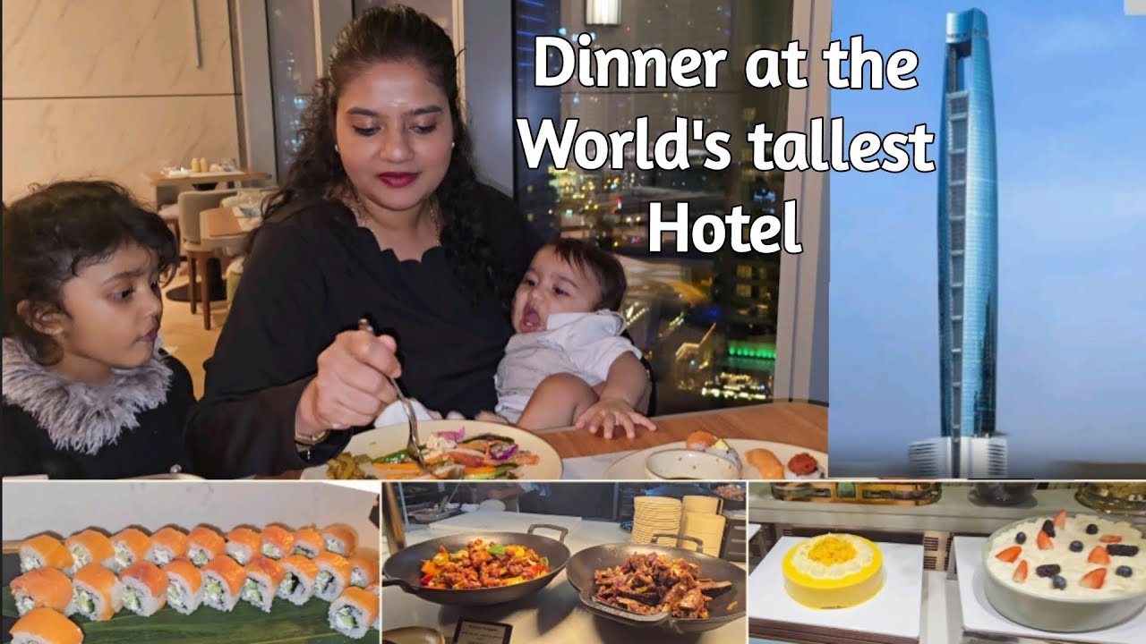 Dinner buffet at East 14, Ciel Dubai Marina -  World's Tallest Hotel 