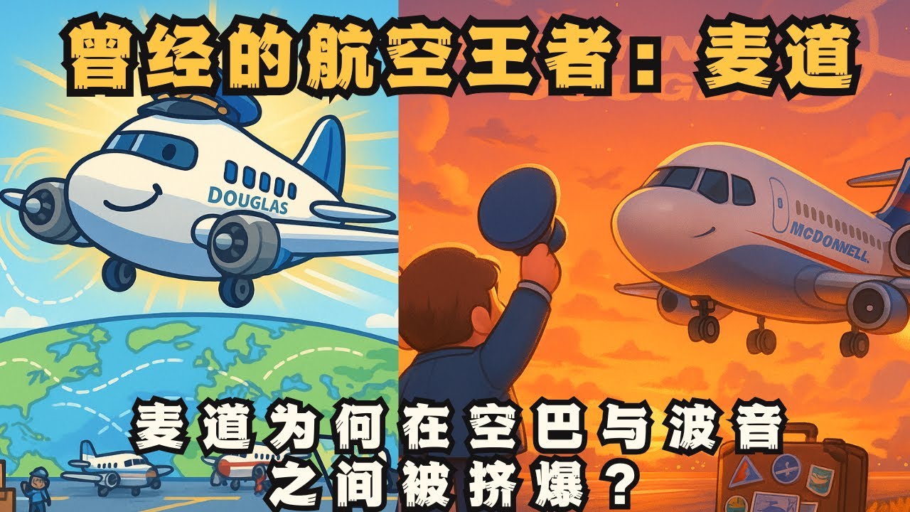 麦道：曾经的航空王者，最后为何黯然消失？被并购不是终点，是终结！麦道为何在空巴与波音之间被挤爆？