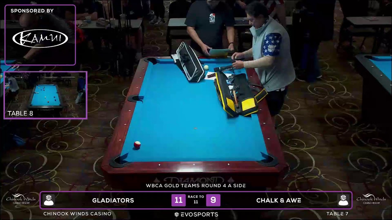 GLADIATORS  vs CHALK & AWE - WBCA 8 BALL 2026 - TABLE 7 | EvoSports
