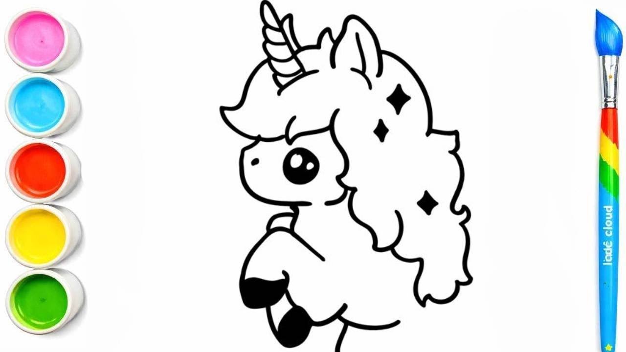 Easy Unicorn Drawing for Kids | Step by Step