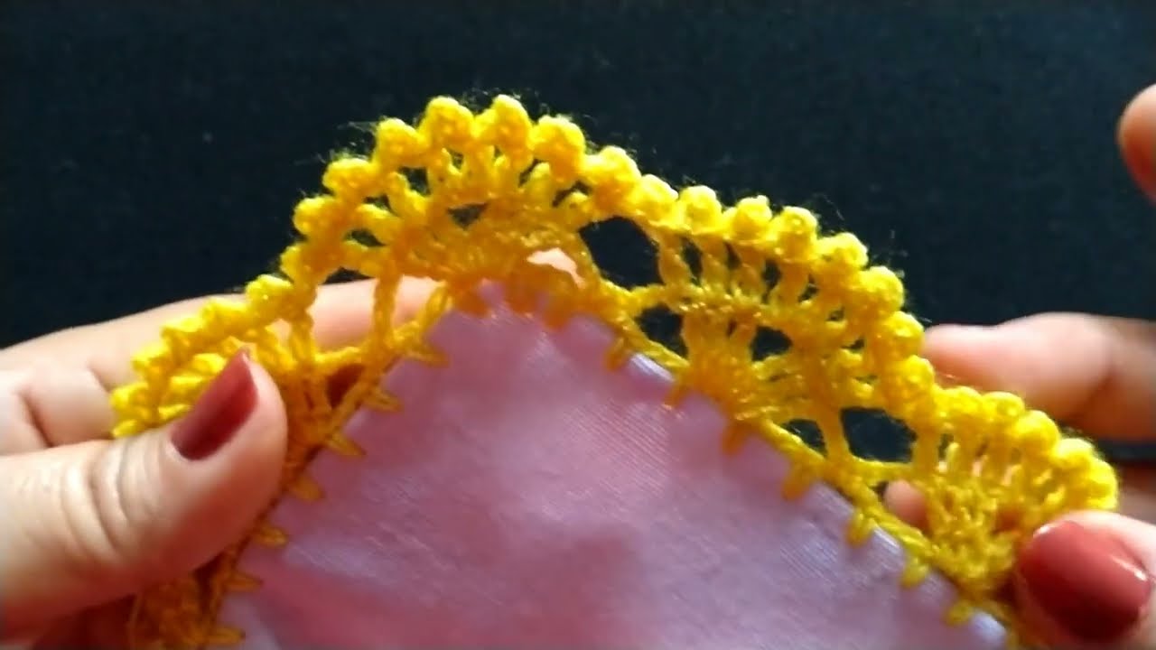 Realiza esta puntilla num 677 de tres vueltas,fácil de tejer.#crochet #arte #videos #fyp #puntillas