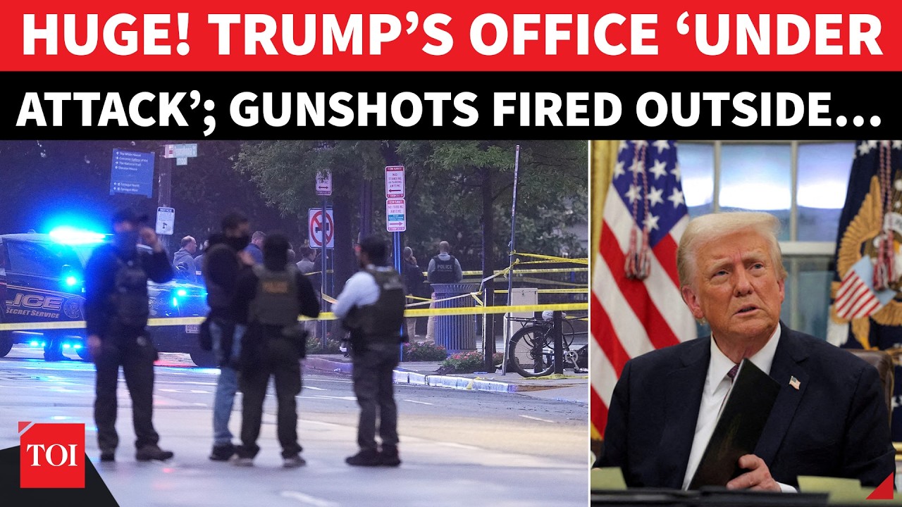 First Video Of &lsquo;Trump Office Attack&rsquo;; Gunman Opens Fire Outside White House;Fresh Assassination Bid?