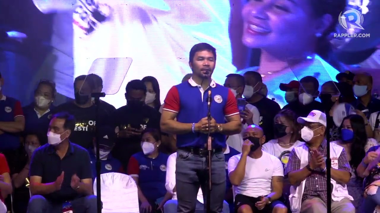 FULL SPEECH: Manny Pacquiao at campaign kick-off