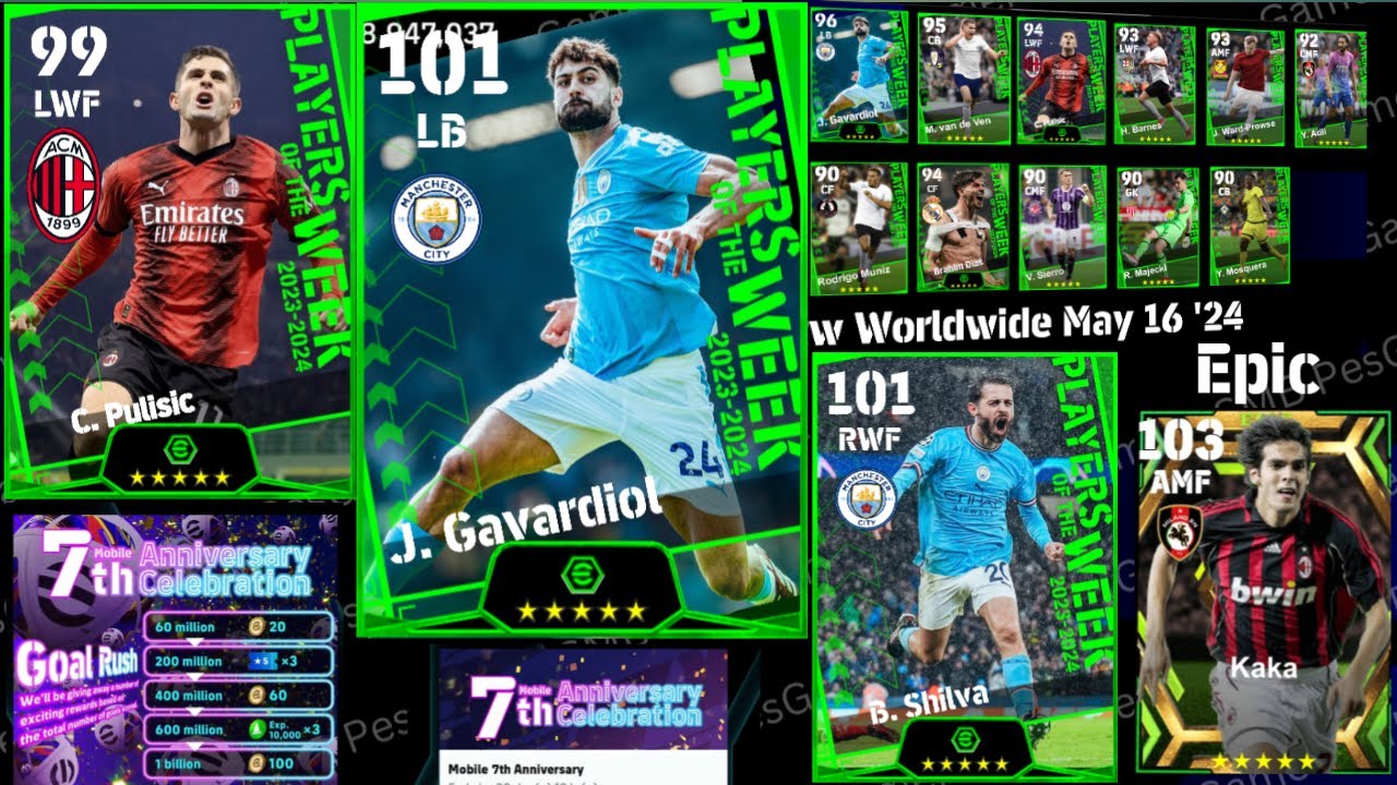 Tomorrow Thursday potw Worldwide and other more pes updates.||SMB PesGamer||