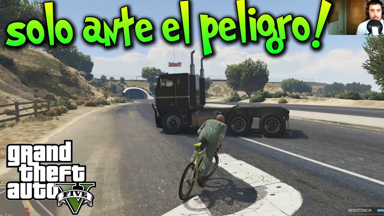 GTA V CAMIONES VS BICICLETAS! YO SOLO CONTRA DOS CAMIONES!! xFaRgAnx