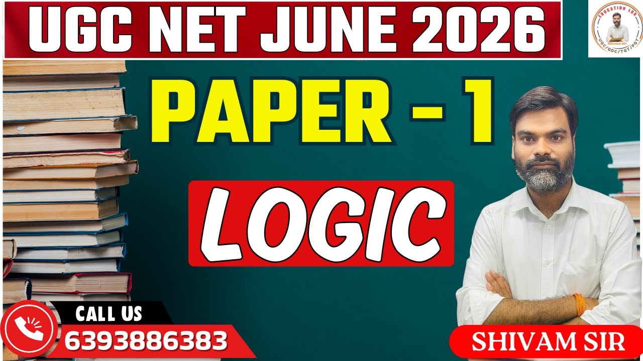 LOGIC | UGC NET Paper 1 BY SHIVAM SIR | education lok #ugcnet2026