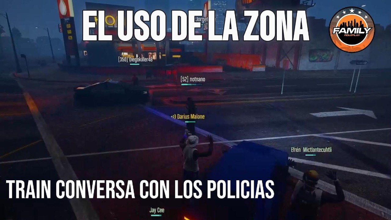 Uso de la zona tiroteo | Train conversa con la poli  | Family RP 2.0