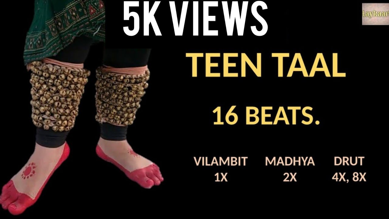 TEEN TAAL||16 BEATS||TABLA 50 BPM||TATKAR||VILAMBIT, MADHYA, DRUT LAYA||1X, 2X, 4X, 8X|| #teentaal