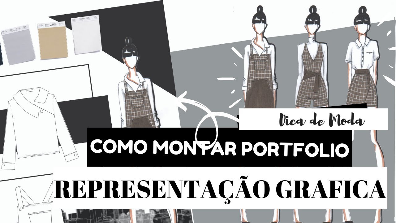 Como montar um portfolio de Moda l Desenho de moda passo a passo@Tathiane Vargas  (Moda&about)