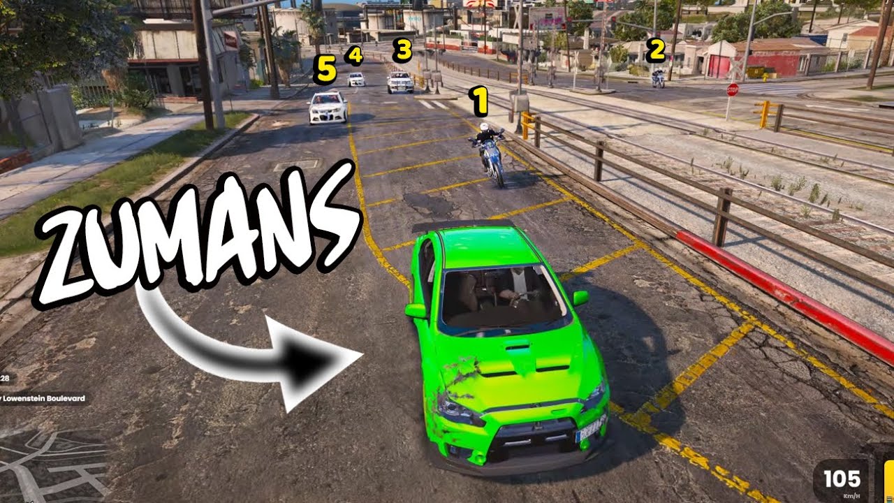 ZUMANS - TA FICANDO CADA VEZ MAIS DIFÍCIL DAR FUGA NA CIDADE - gtarp - fivem