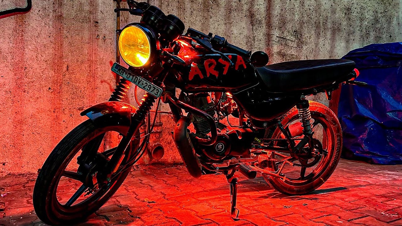 CRAZY RED UNDER GLOW LIGHTS FOR MY BAJAJ CT 100