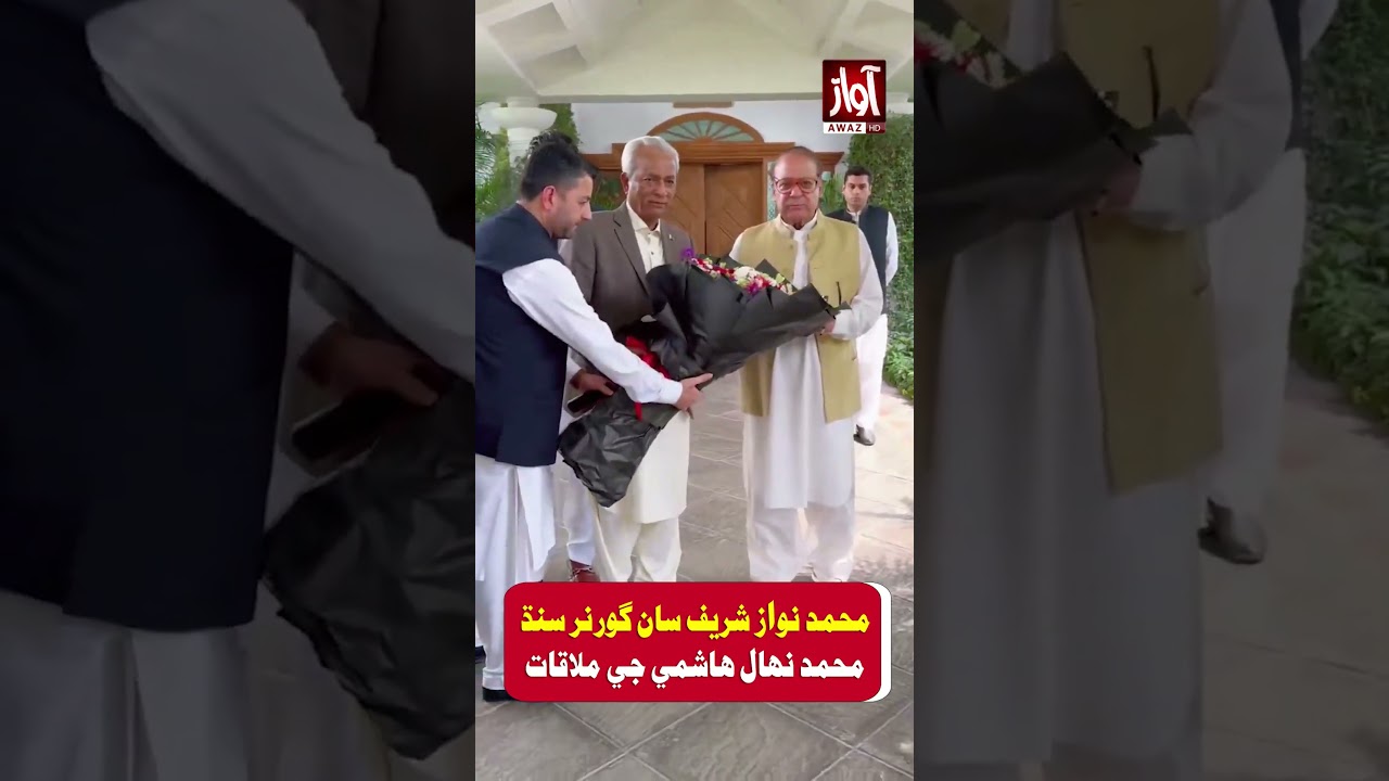 Sindh Governor Nihal Hashmi Meets Nawaz Sharif | Awaz TV News