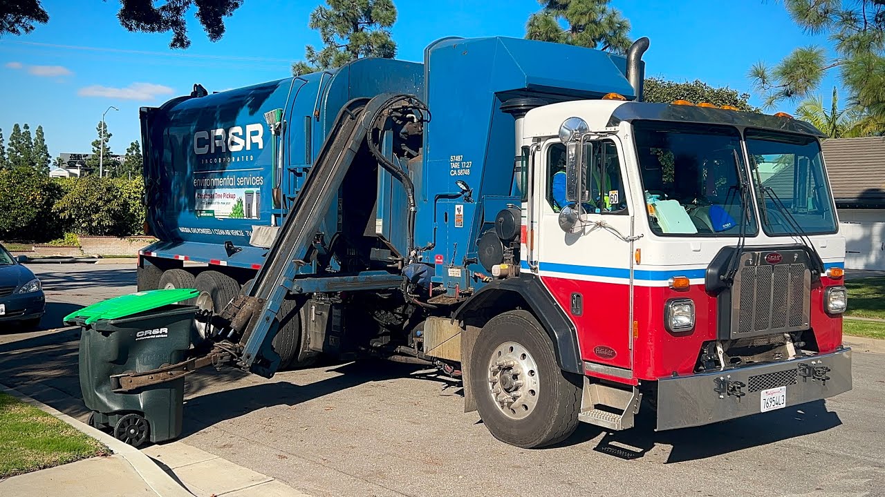 CR&R/Costa Mesa Sanitary District Garbage Trucks in Costa Mesa, CA Post Christmas