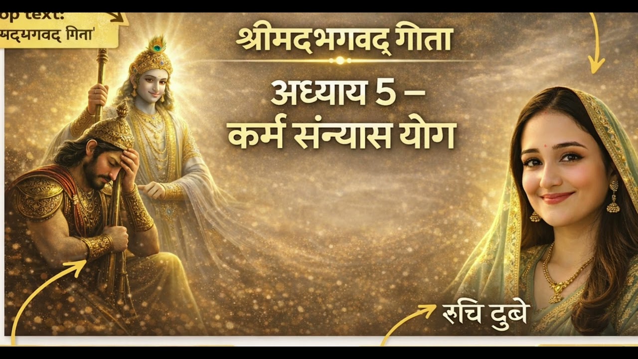 अध्याय 5 – कर्म संन्यास योग | गीता का जीवन बदलने वाला उपदेश | Shreemad Bhagavad Gita#40+Awaaz#sakhi