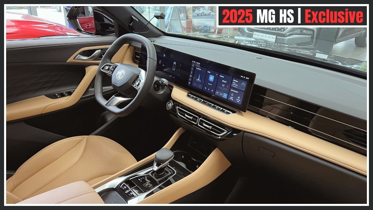 New MG HS 2025 (Exclusive) Beige Interior Review & Details