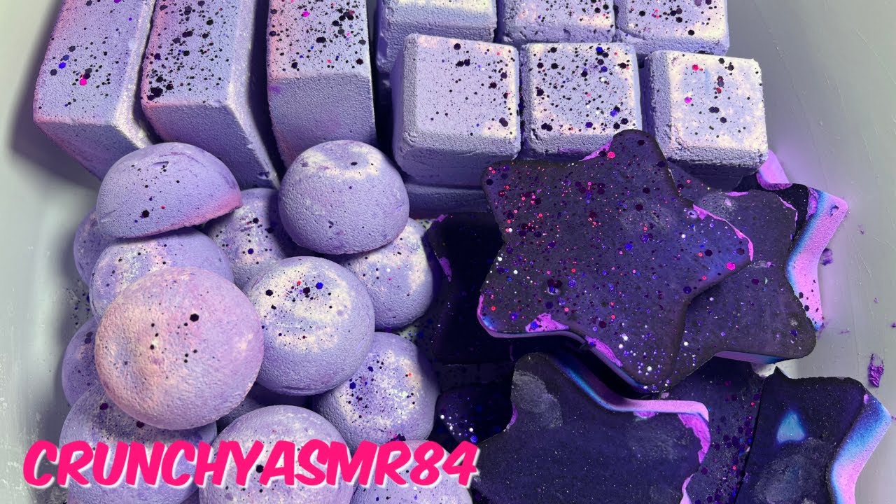 Purple Gym Chalk Crush | Sleep Aid | Oddly Satisfying | ASMR
