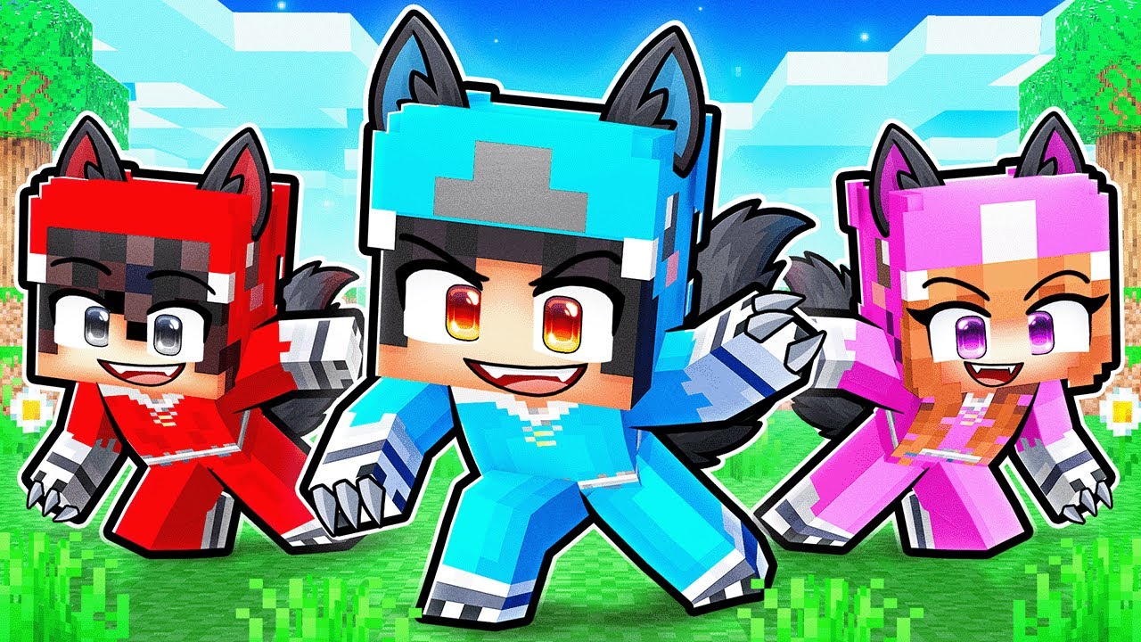 Playing as a BABY DIREWOLF in Minecraft!
