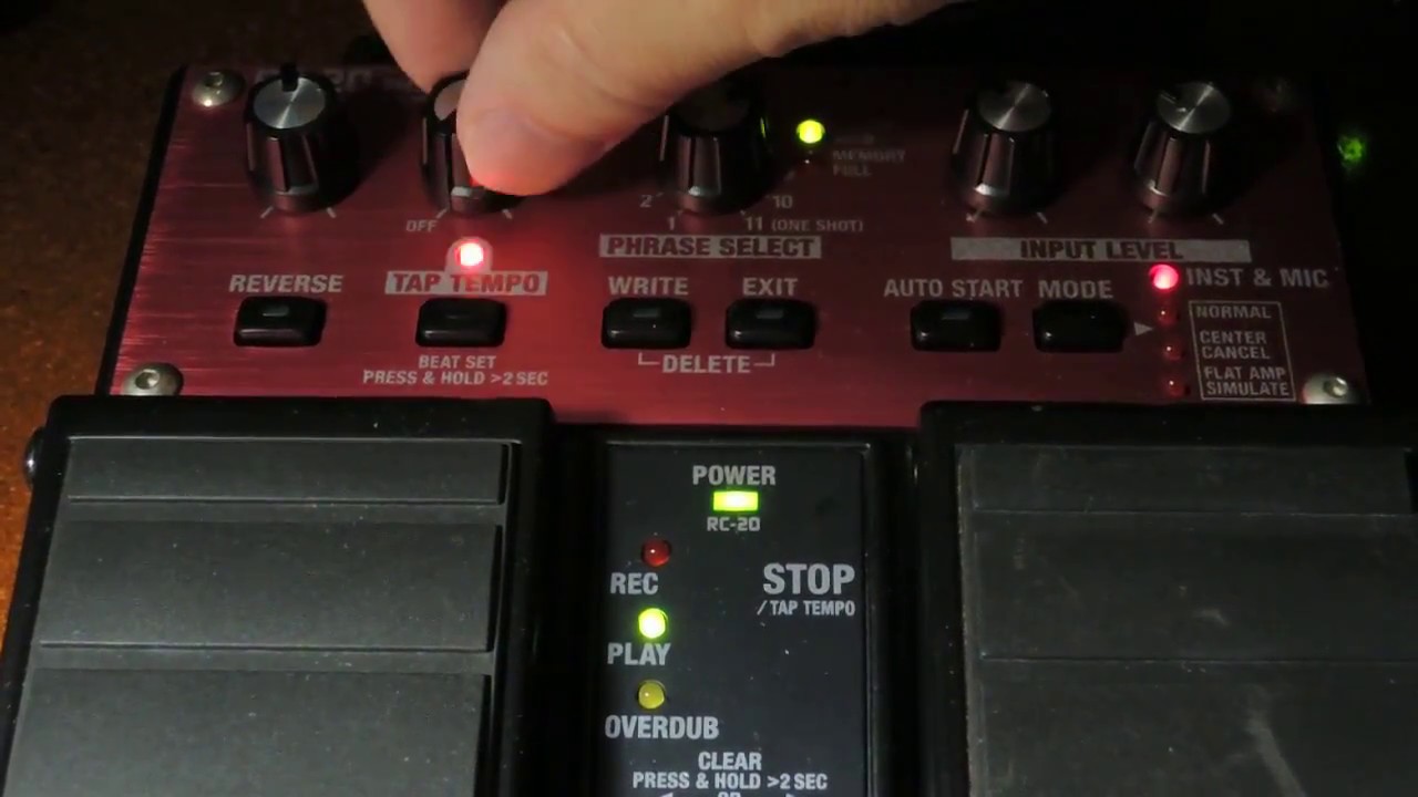 BOSS RC-20 sound of previous owner