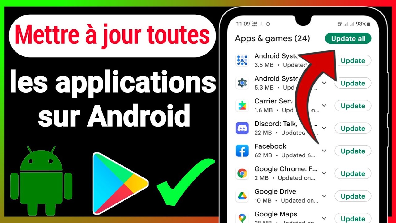 Comment mettre &agrave; jour toutes les applications sur Android 2024 (rapide et facile)