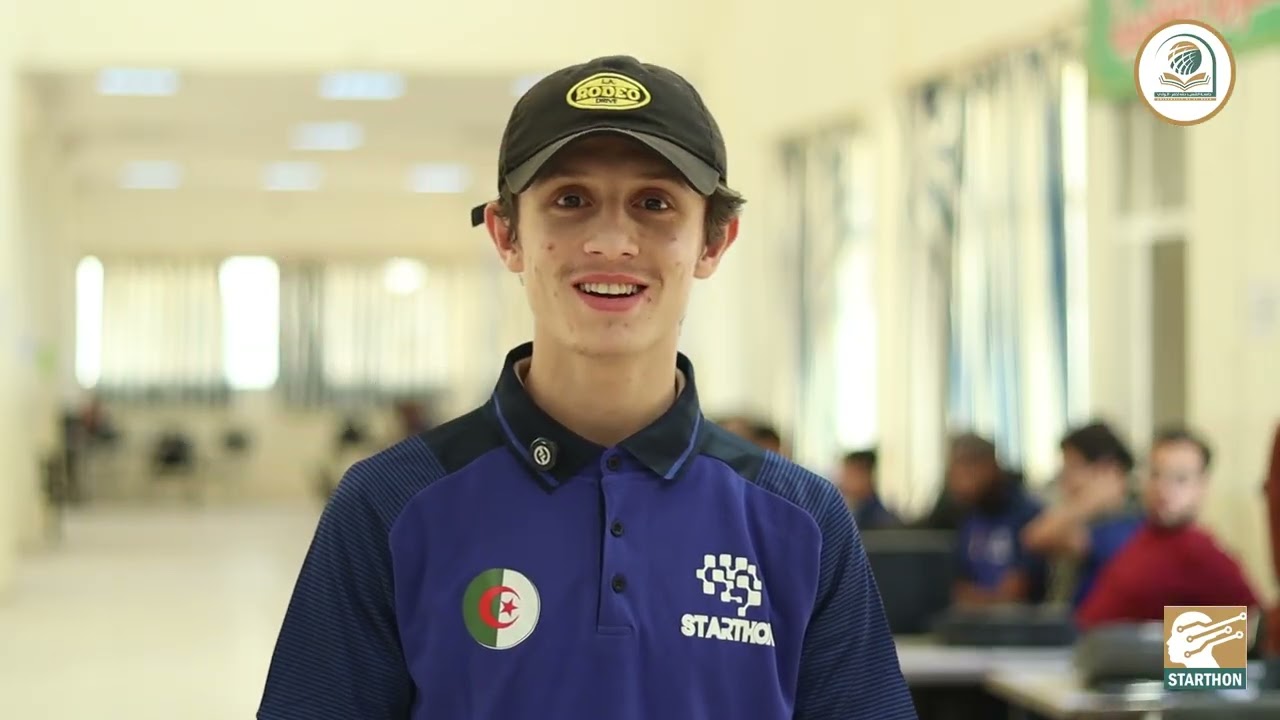 كلمة مدير دار الذكاء الاصطناعي – جامعة الوادي وبعض المترشحين في مسابقة Starthon: