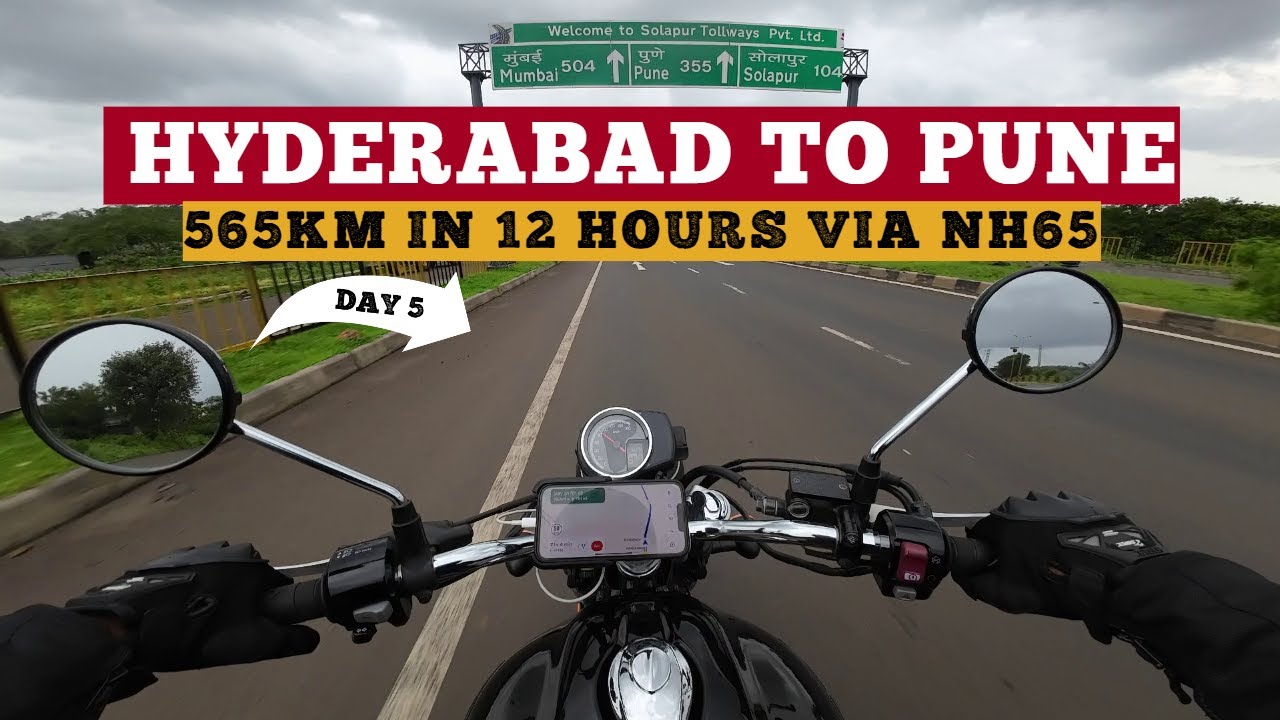 Hyderabad To Pune Road Trip 😎 | 556 km in 12 Hrs.✅| Honda Hness | Via Solapur Road | Maza aa gyaa 🤩
