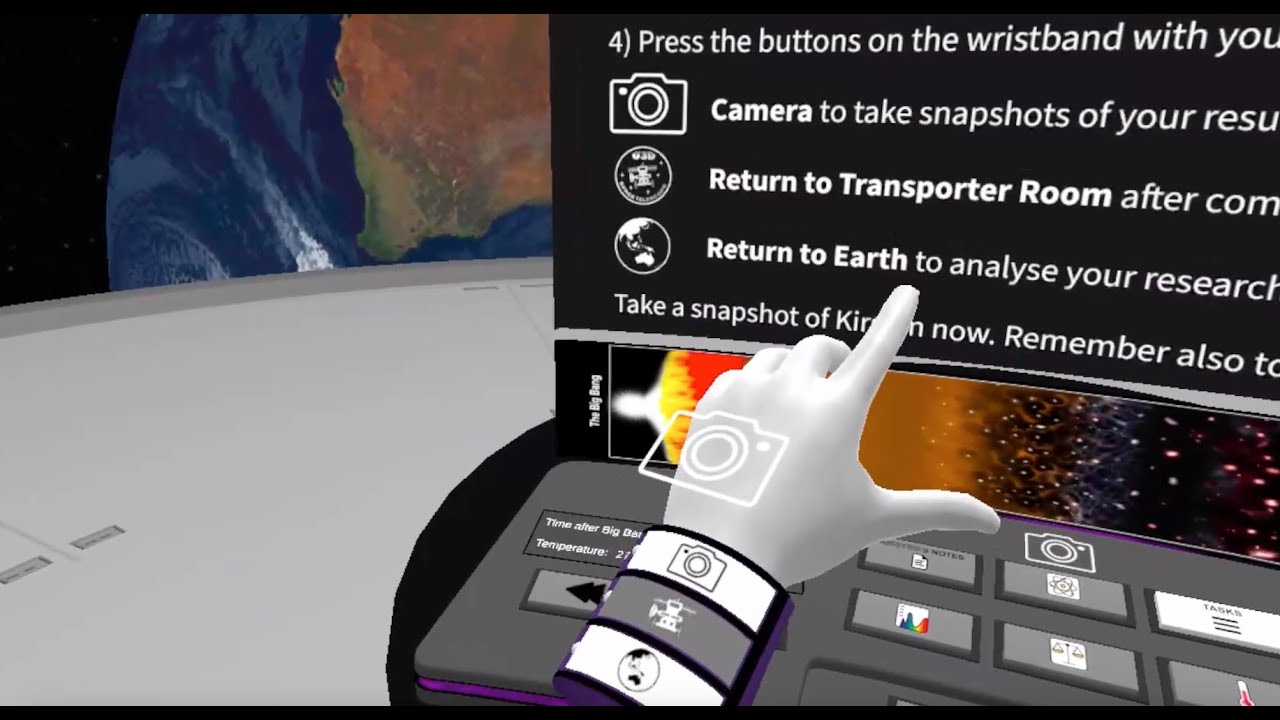 ASTRO 3D 'Unlocking the Universe in 3D' Virtual Reality program: Taking and downloading snapshots