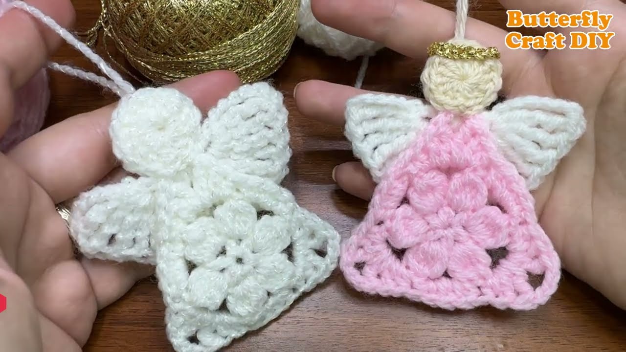 Ангелочек крючком 👼🏻 Новогодние украшения крючком 👼🏻 Крещение крючком 👼🏻