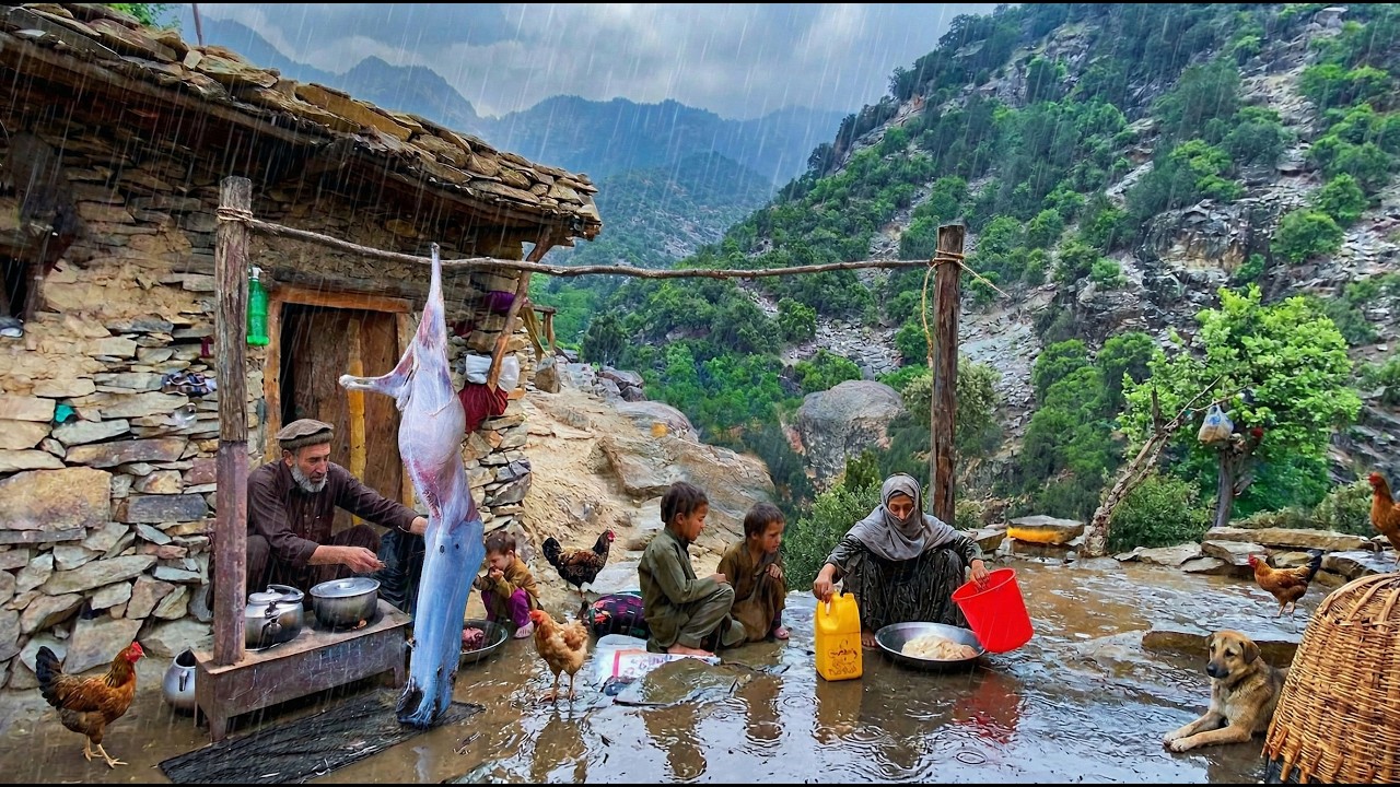 Heavy Rain in Afghanistan&rsquo;s Mountains &ndash; 🏔️ Two Hours of Breathtaking Nature Far From Civilization ❤️