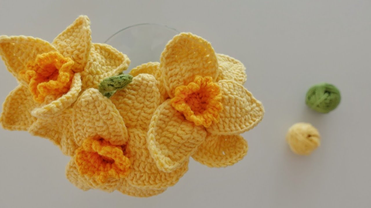 TIĞ İŞİ NERGİS TARİFİ #crochetflowers #TIĞİSİCİCEK #örgüçiçek
