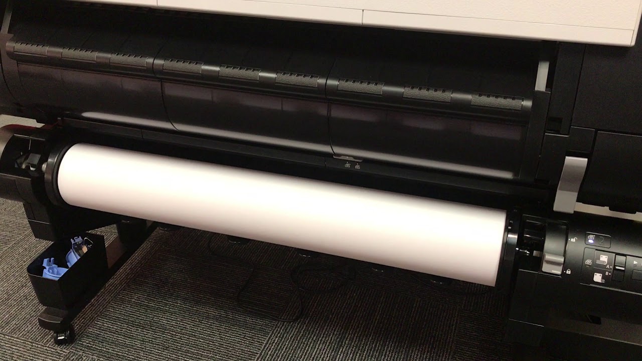 How to load paper into the imagePROGRAF TX-3000 or TX-4000 printer.  2nd roll system is shown.
