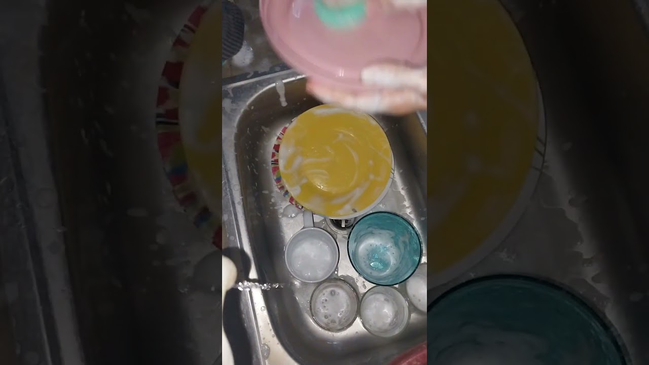 DEEP CLEANING DISHES WITH ME | REALISTIC ASMR KITCHEN SOUNDS 🧼🧽🫧🫧✨
