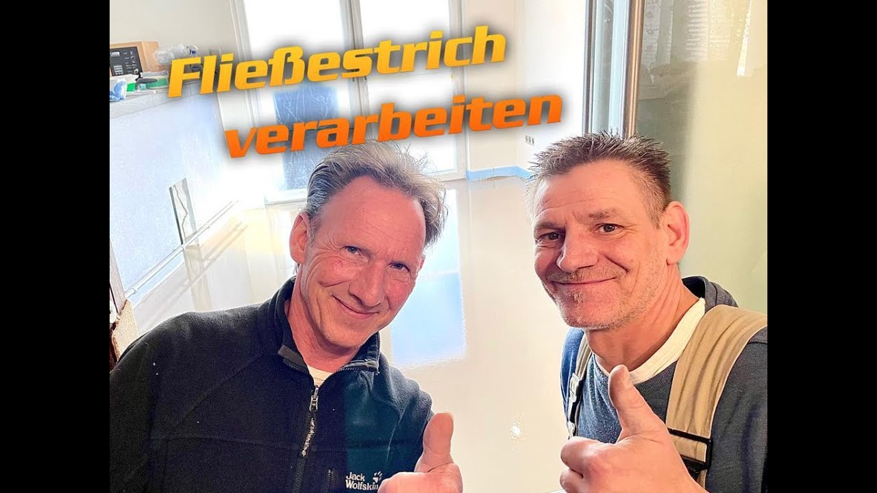Ausgleichsmasse  einbauen für Anfänger / Leveling Compound mit Dh - Dirk Hobein. DIY / CM - Müller