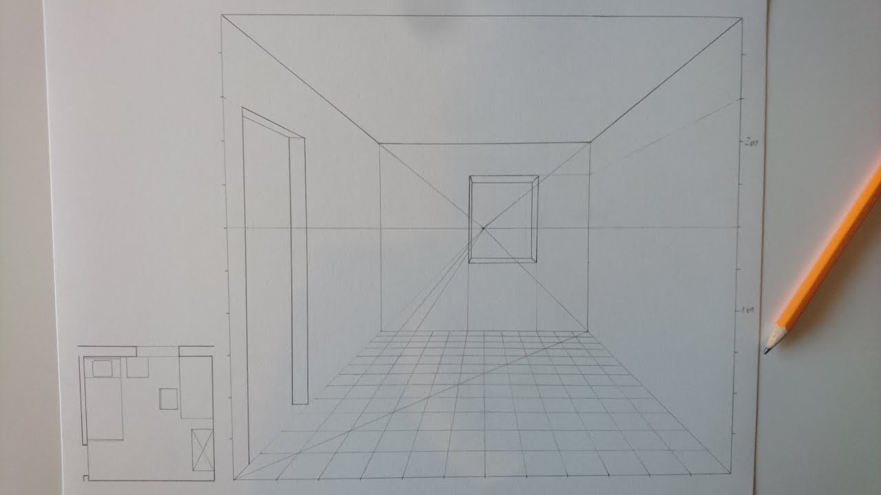 Disegnare una stanza in prospettiva centrale - La struttura