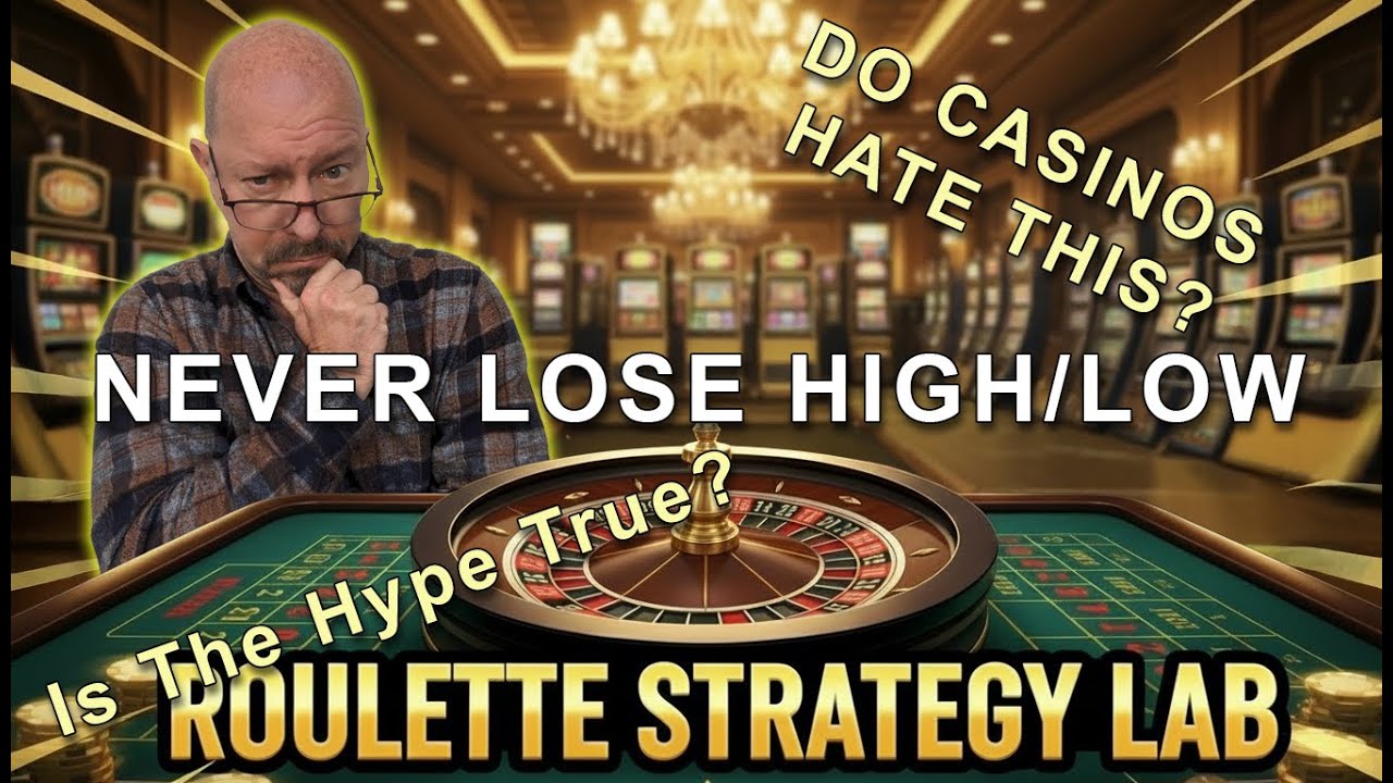 NEVER LOSE HIGH/LOW STRATEGY - CAN YOU REALLY BEAT ROULETTE? - 100,000 SESSIONS TESTED!