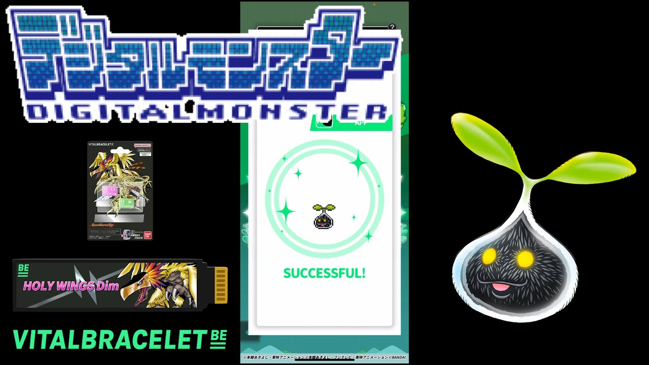 DIGIMON Vital Bracelet BE - NYOKIMON || BEMemory Holy Wings DiM Log 1