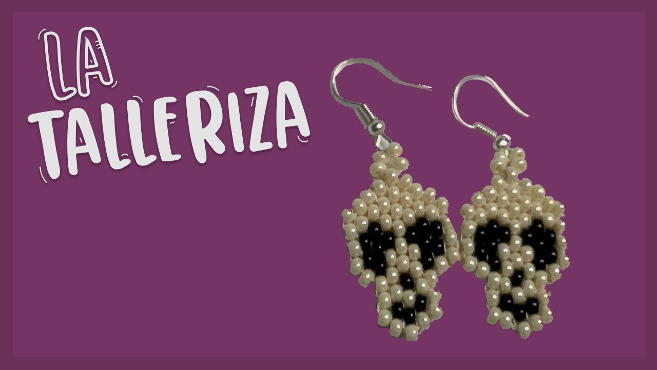 Bisutería-Aretes de calavera (especial de Día de Muertos) | La Talleriza