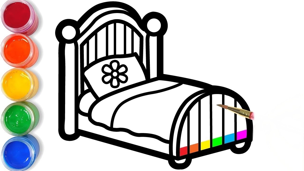 How To Draw a Beautiful Bed Drawing | Bed Drawing Step by Step | Queen Bed Drawing Easy
