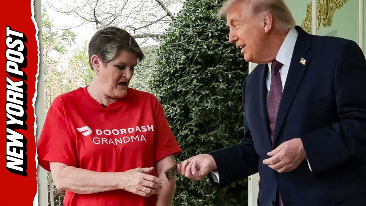 DoorDash Driver Walks Away With $100 Tip After Delivering McDonald's To Trump at Oval Office