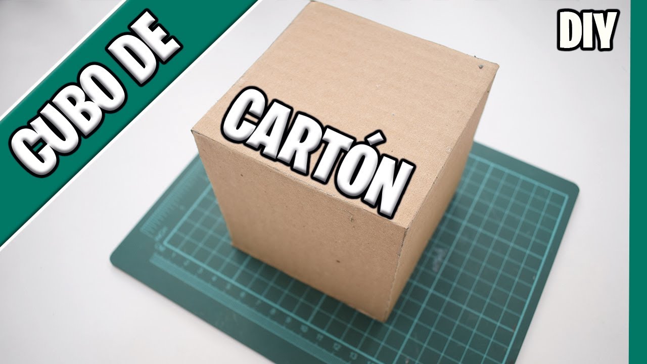 Cómo hacer un cubo de cartón corrugado
