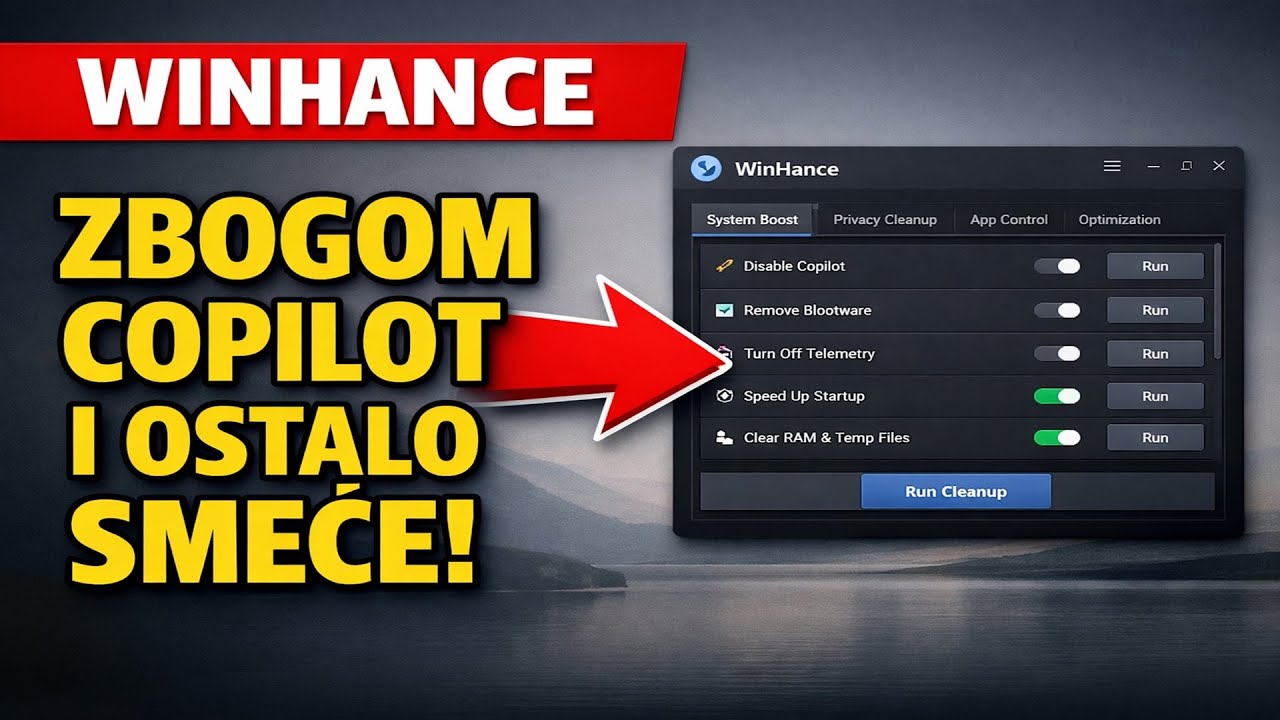 Ovo vraća KONTROLU nad WINDOWS-om  (WinHance) | Techcode