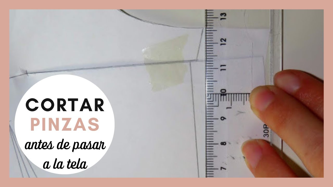 Cortar PINZAS en papel correctamente. PATRONAJE