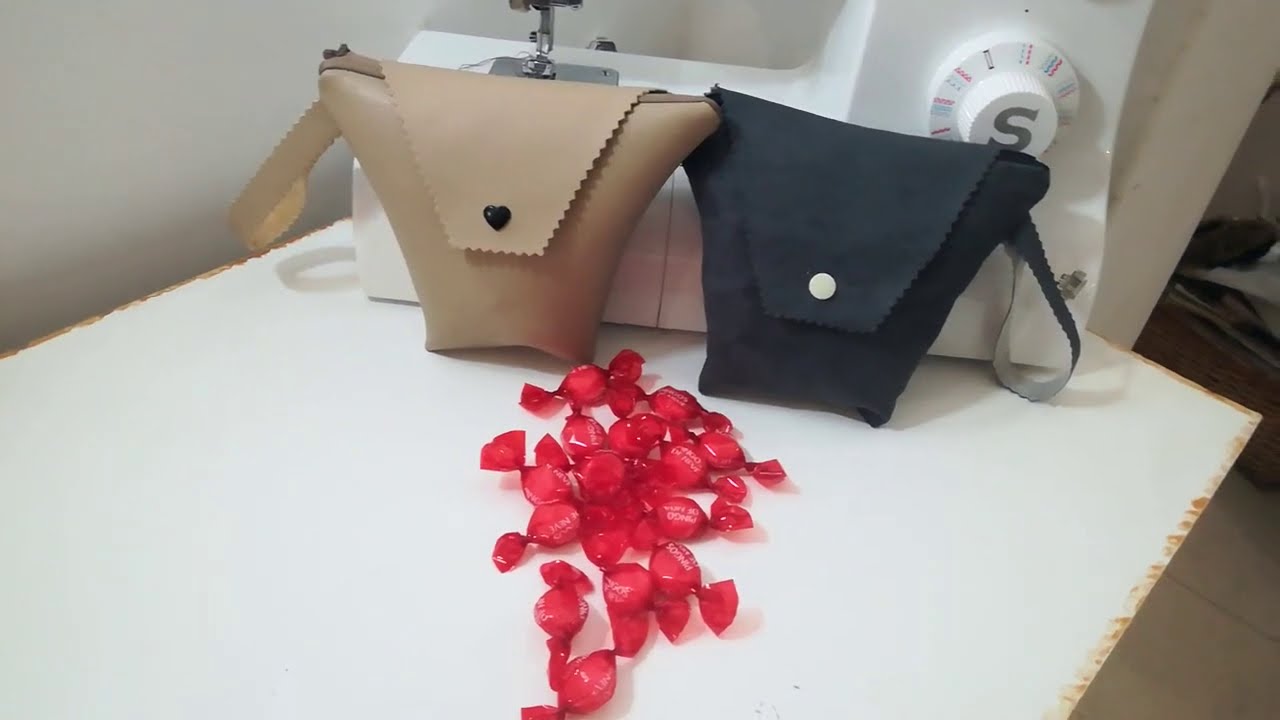 #DIY #Pochette #triangulaire #avec #Ziper~tuto couture Anaïs