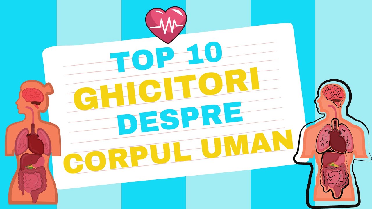 Top 10 Ghicitori despre corpul uman pentru copii